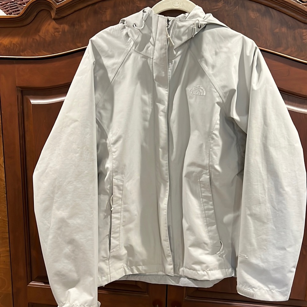 The North Face rain jacket.
